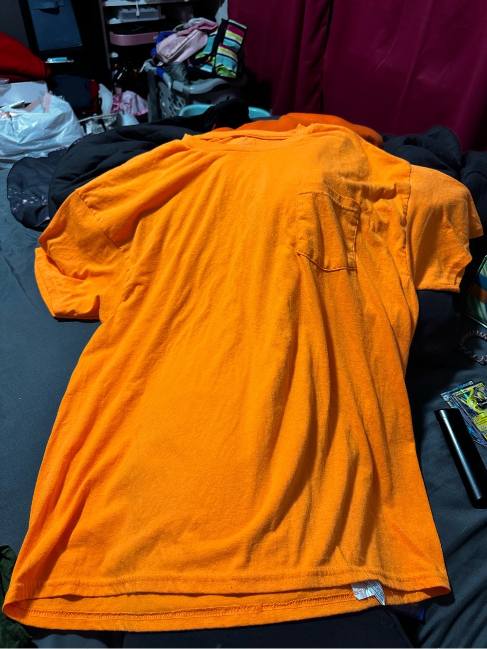 Men's Short Sleeve Pocket T-Shirt - Orange